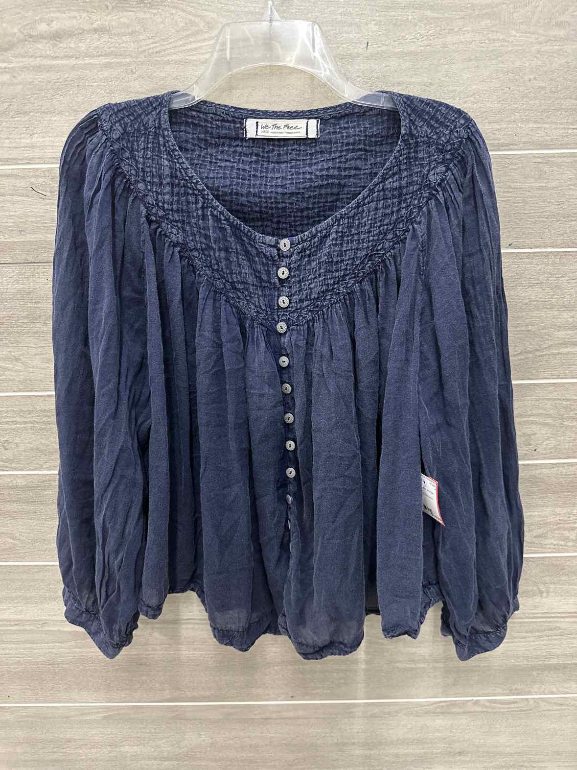 We the Free Size L Navy Womens Shirt