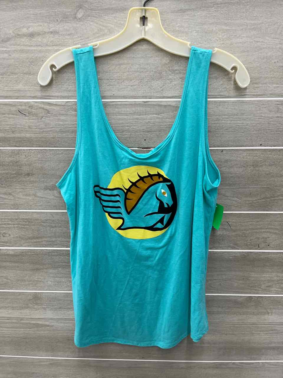 Size L Teal Womens Tank Top