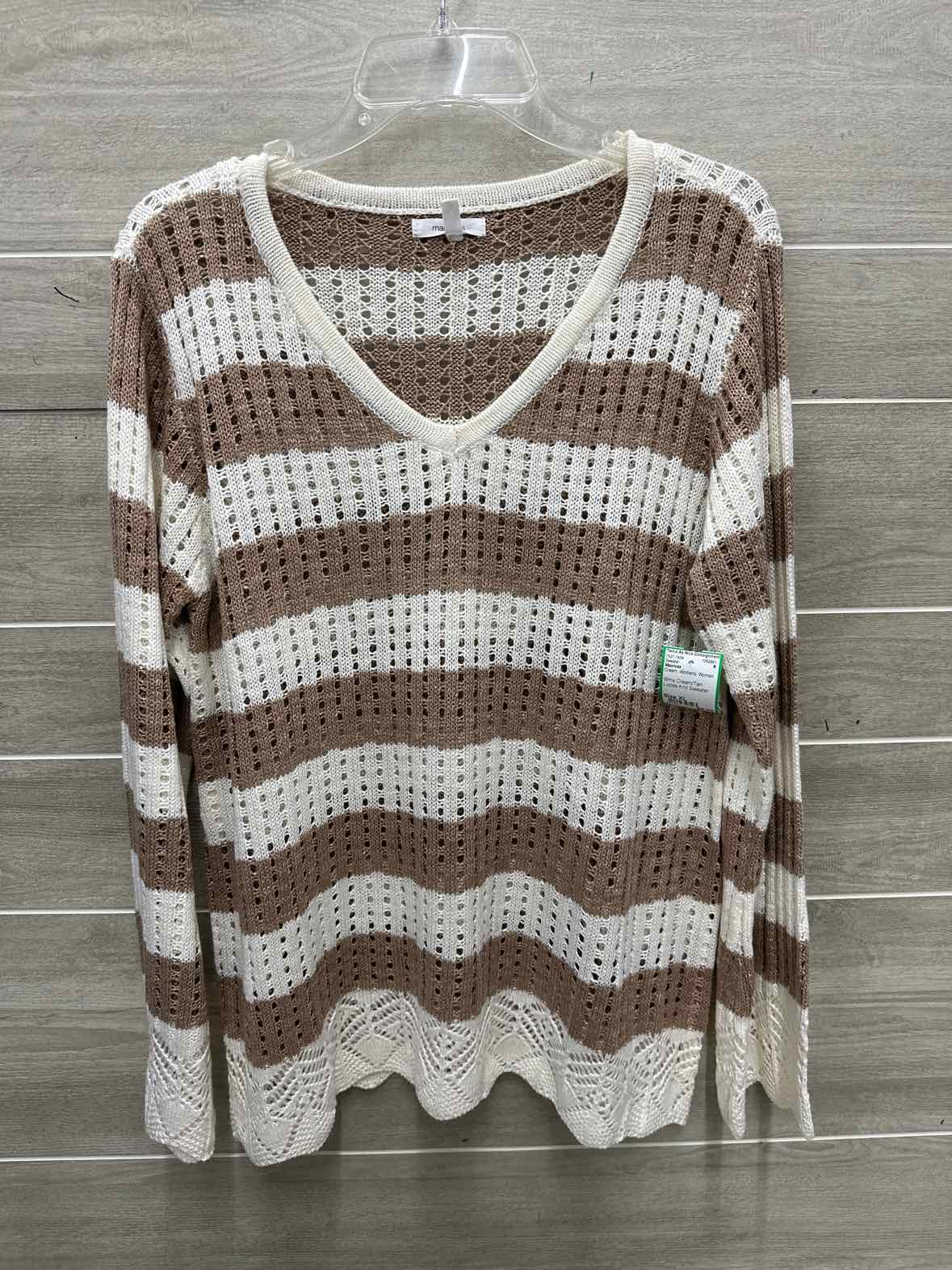 Maurices Size XL Cream Womens Sweater