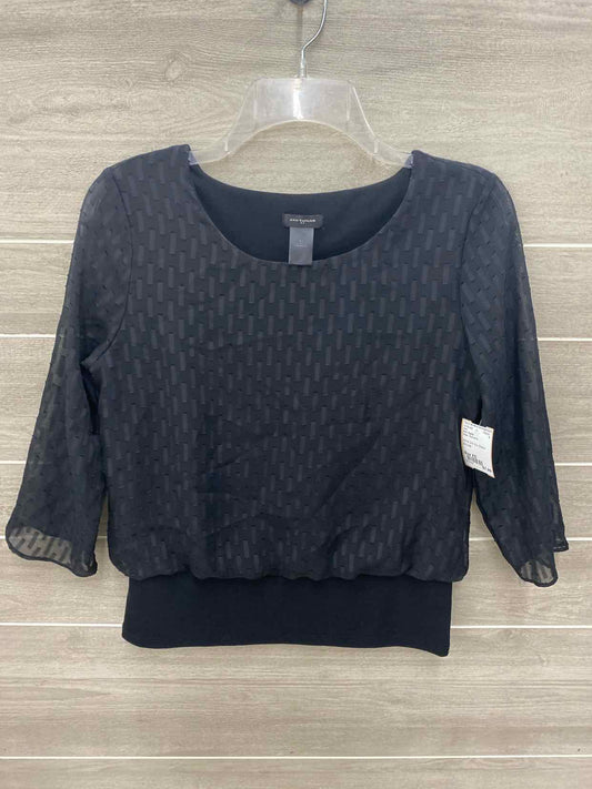 Ann Taylor Black Womens Size XS Shirt
