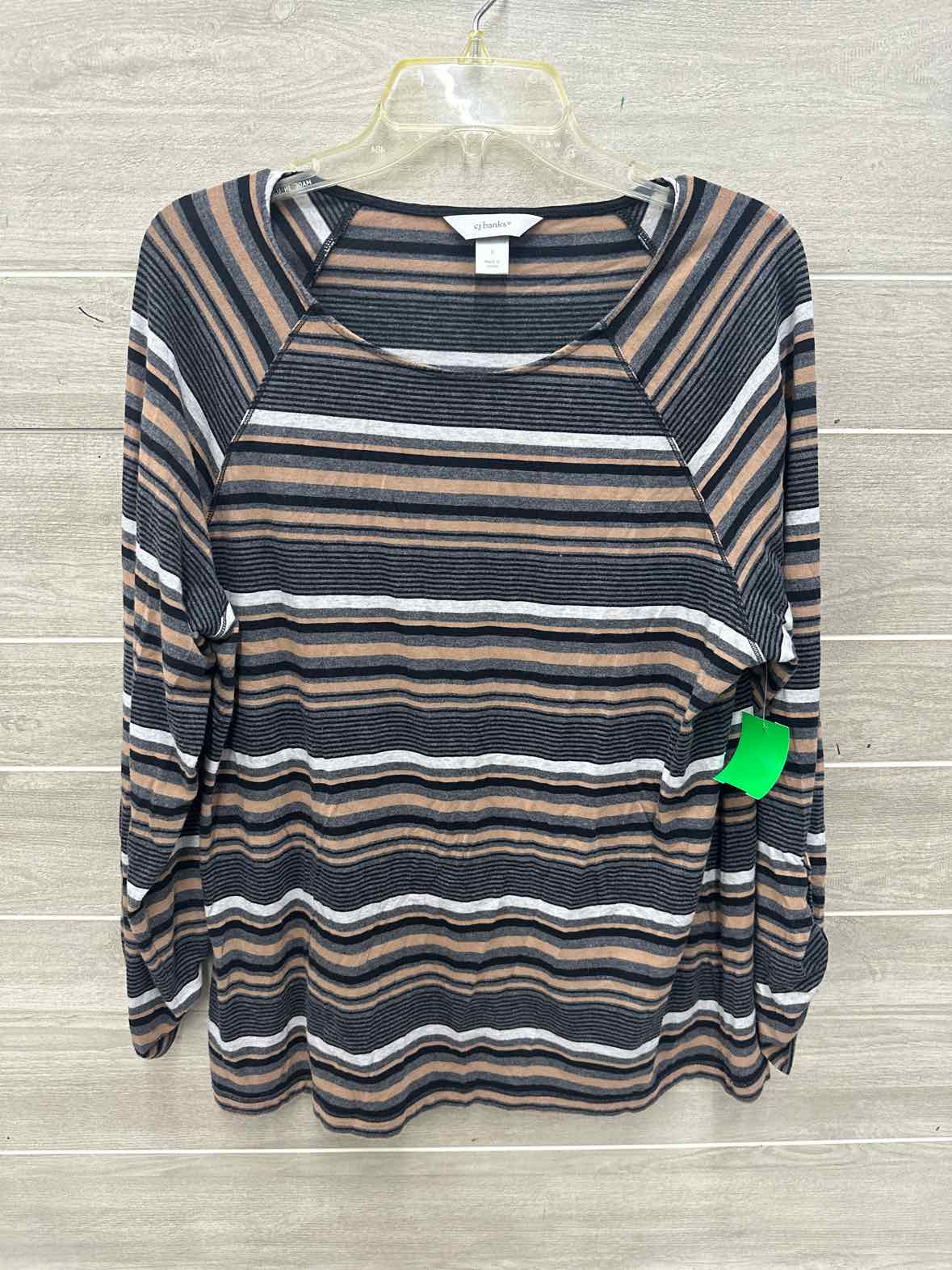 CJ Banks Size 1X Gray Plus Shirt