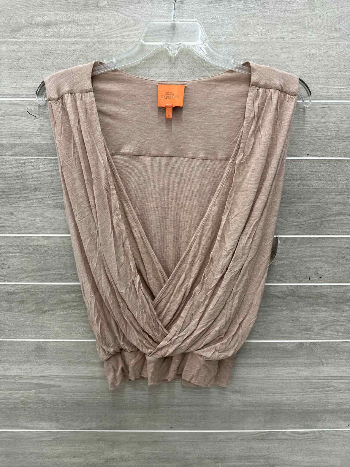 Size M Tan Womens Tank Top