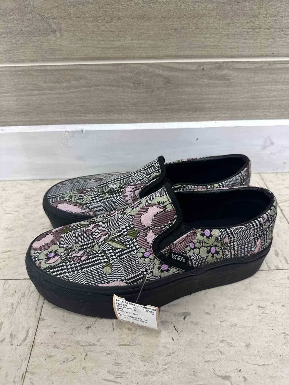 Vans Black Womens Size 8 Shoes/Footwear