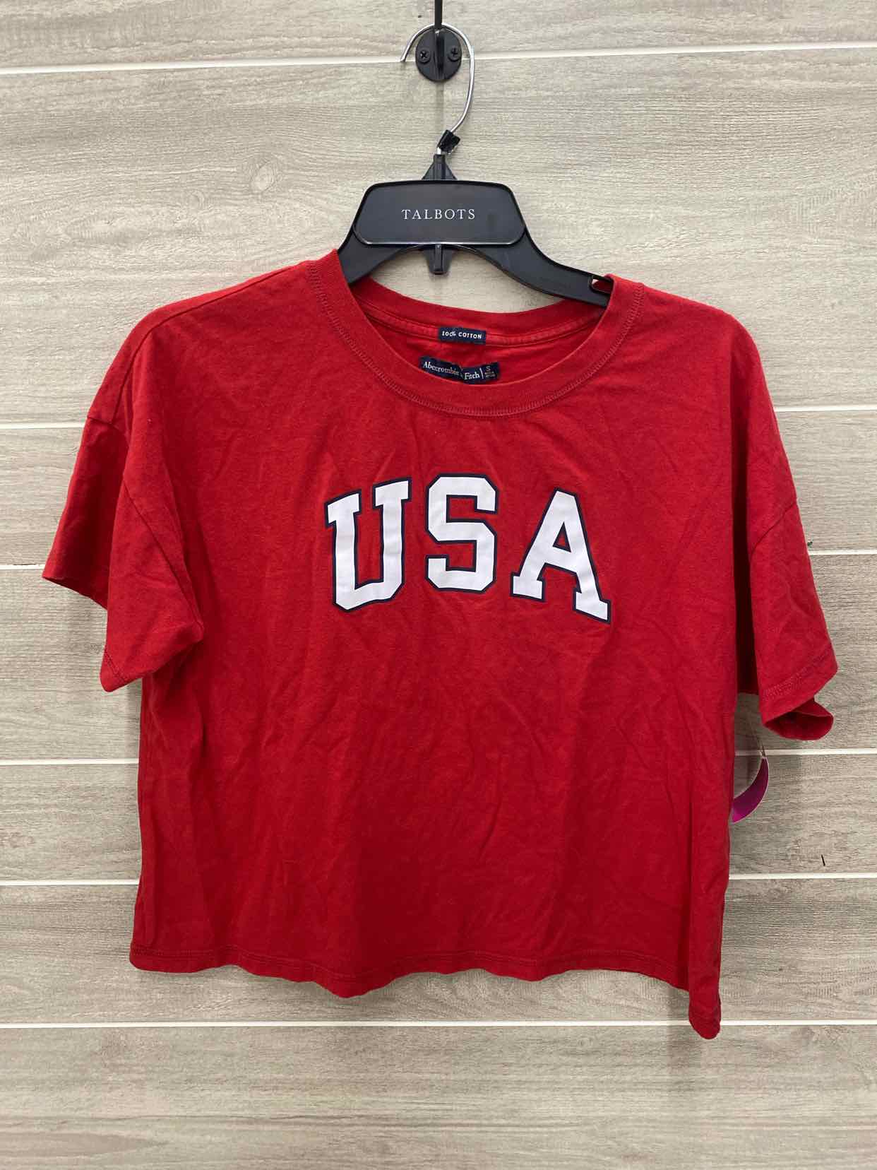 Abercrombie & Fitch Red Junior Size Small Shirt