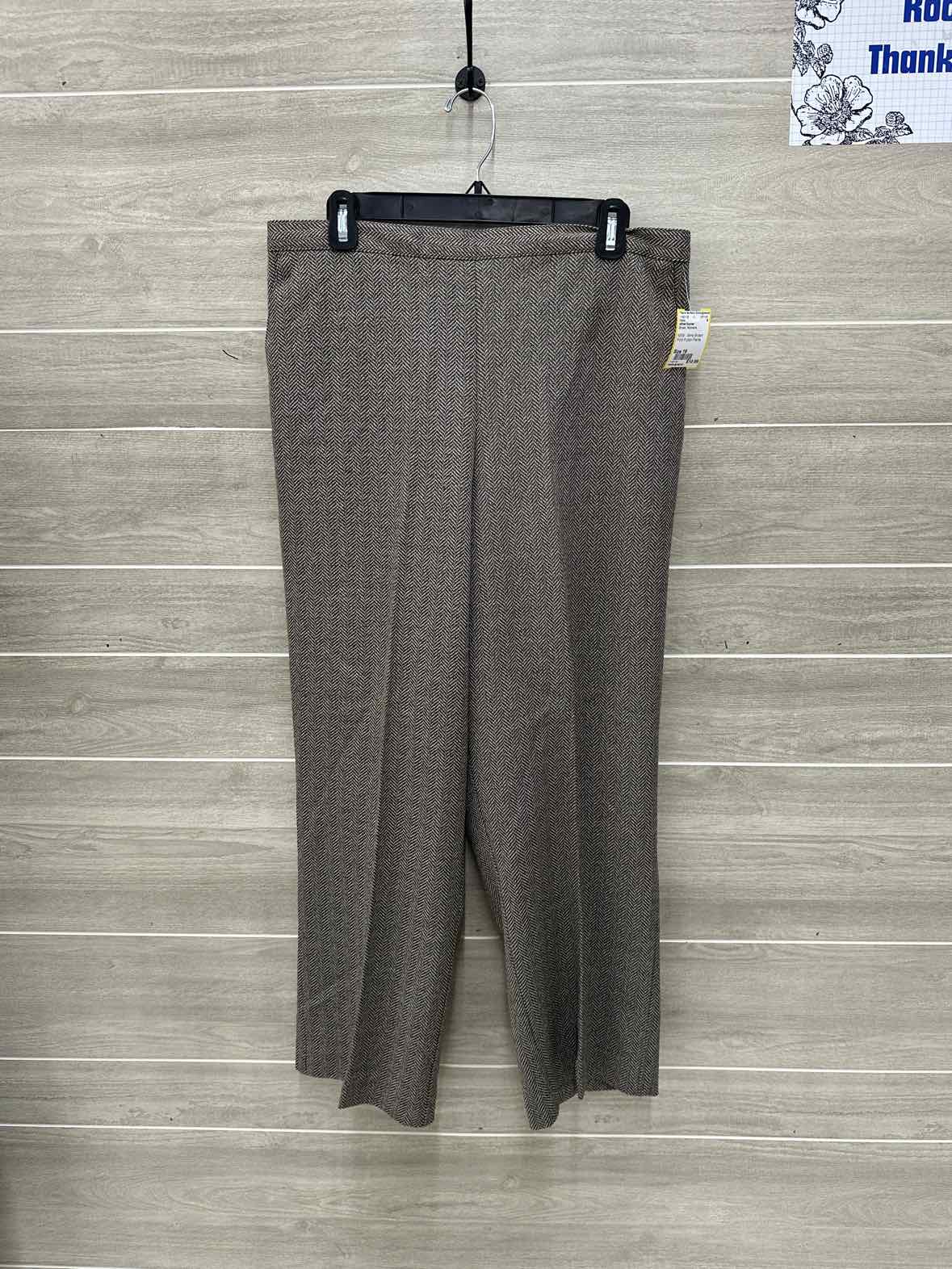 Alfred Dunner Brown Womens Size 16 Pants