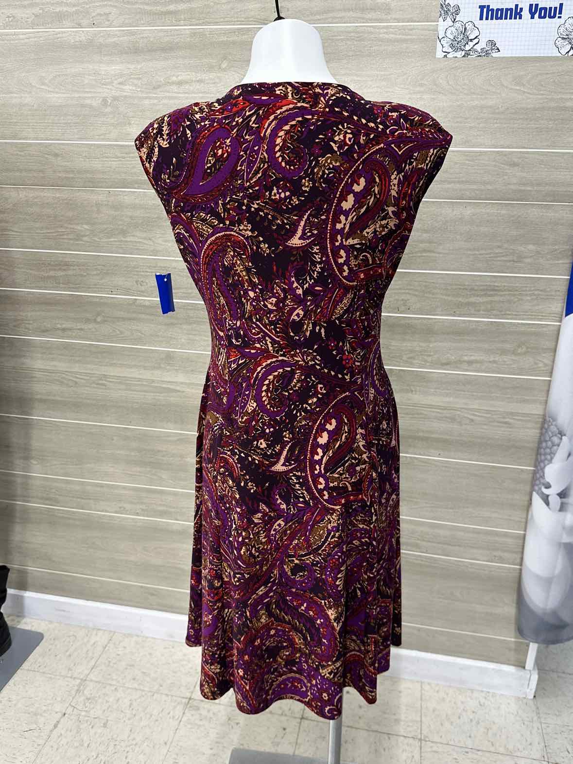 Chaps Size 10 Purple Womens Dress