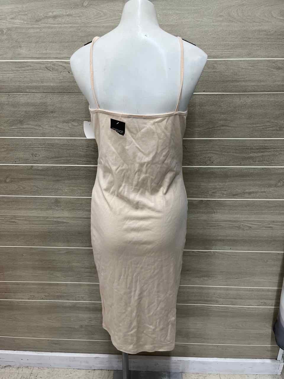 TopShop Size 10 Beige Womens Dress
