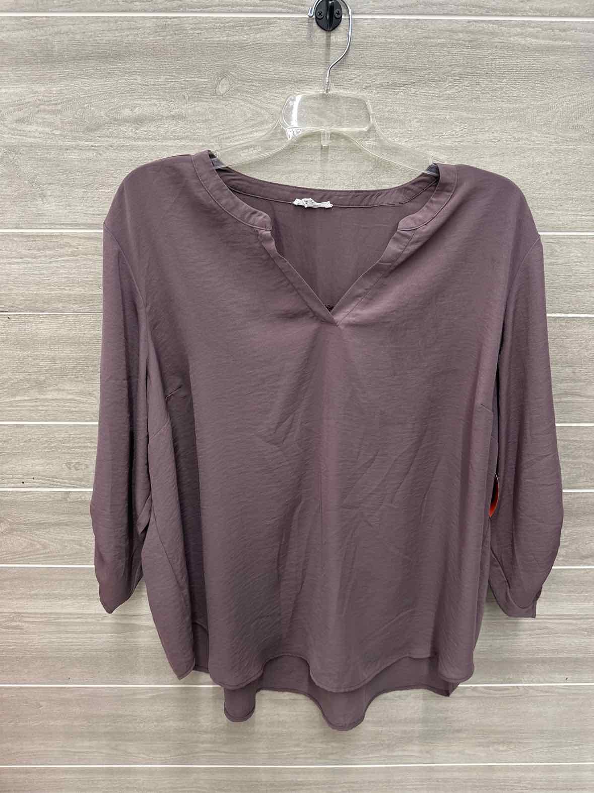 Maurices Size 3X Purple Plus Shirt