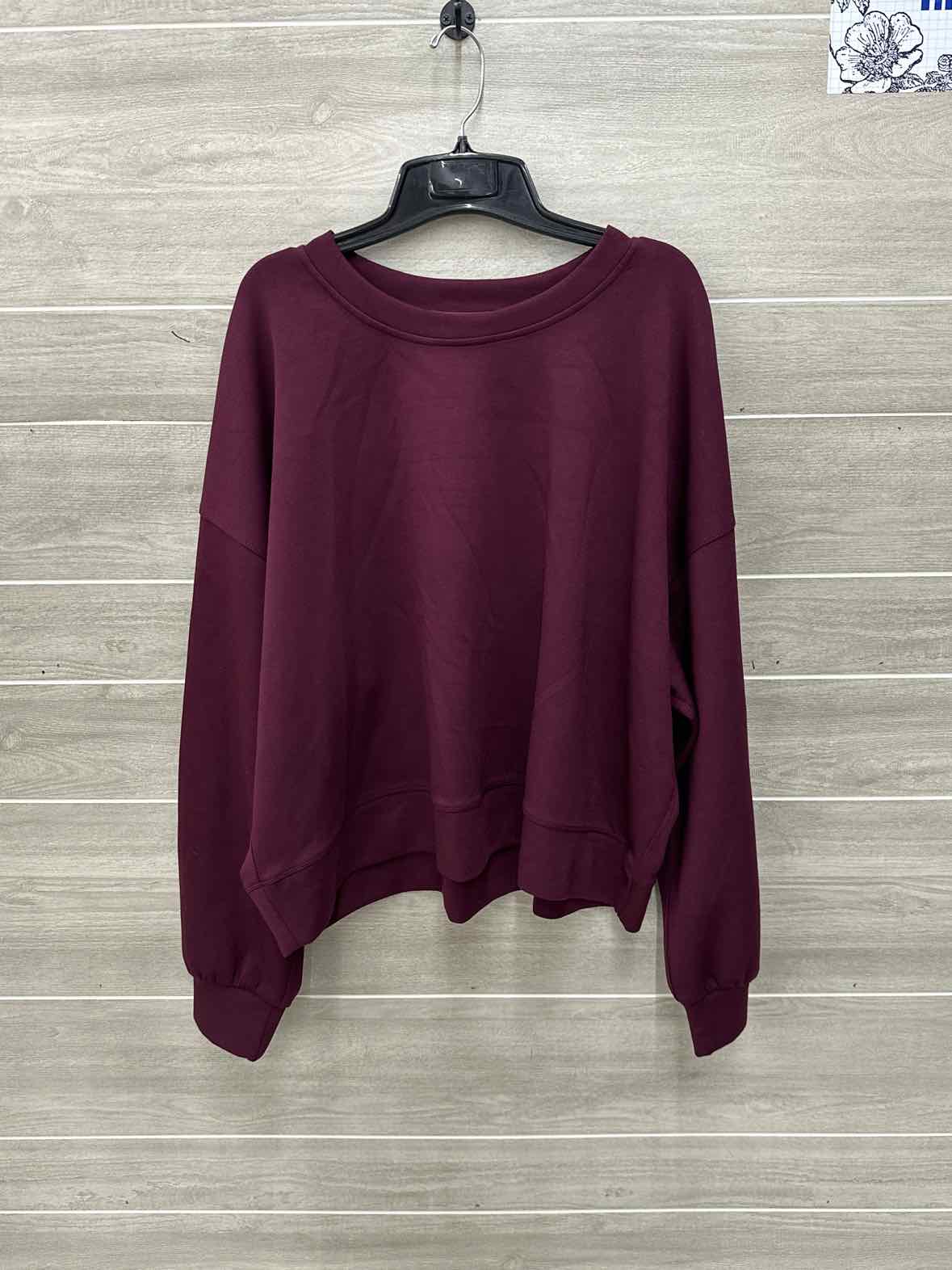 MoCo Burgundy Womens Women Size 1X Sweatshirt
