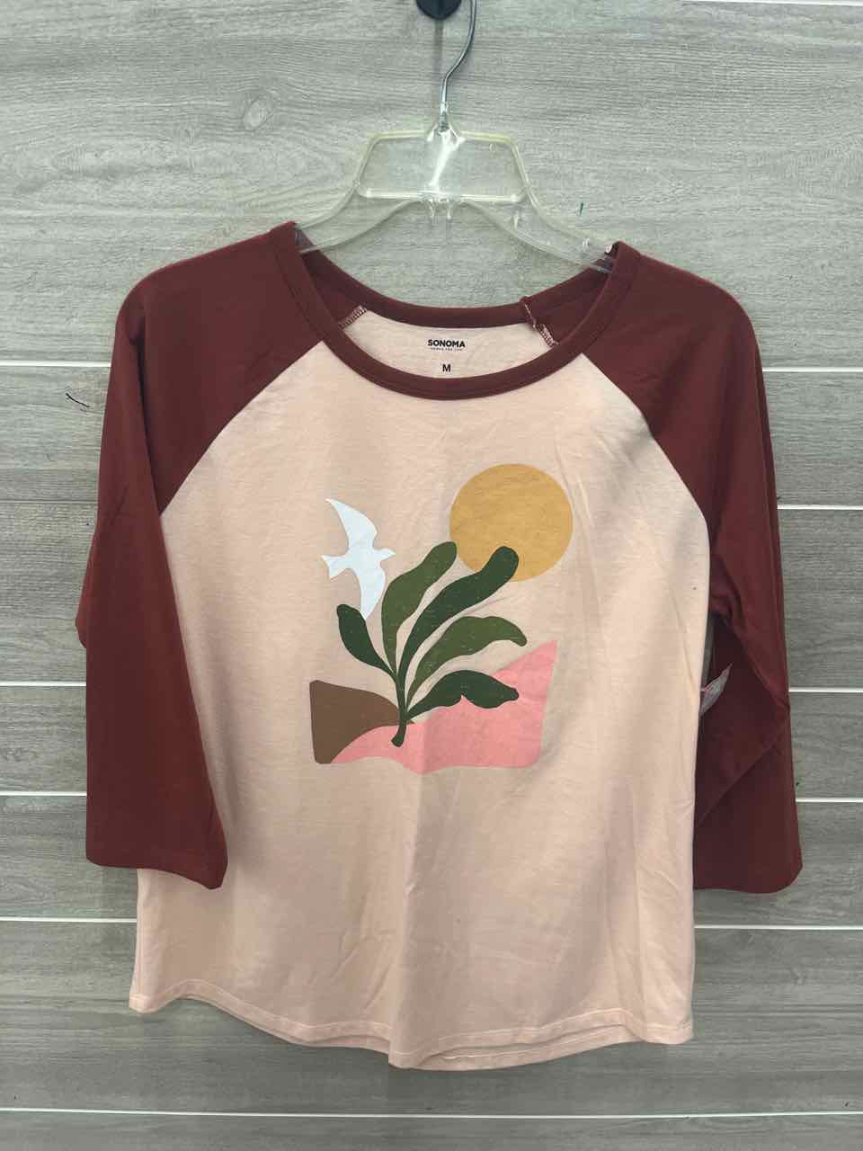 Sonoma Size M Orange Womens Shirt