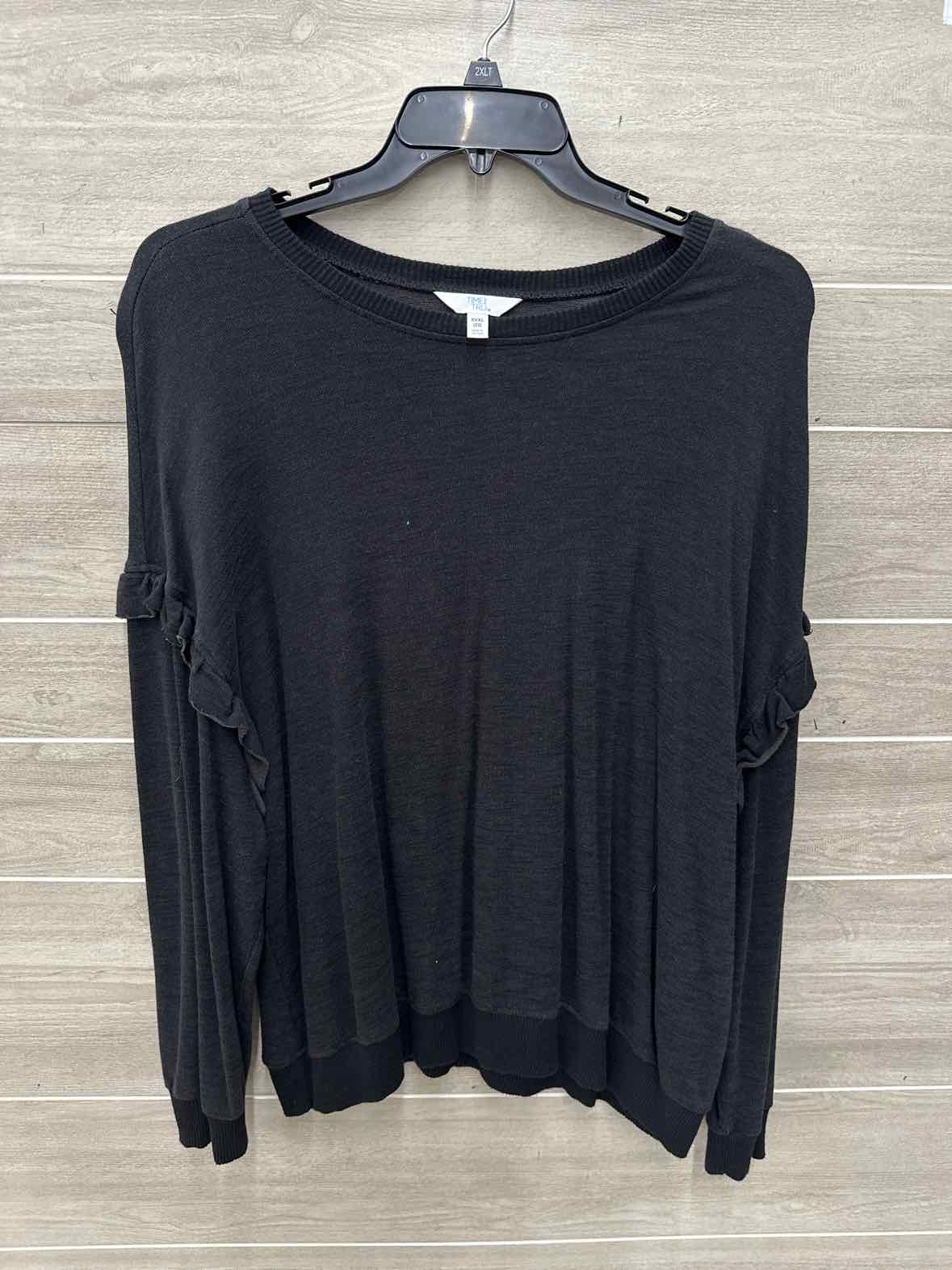 Time & Tru Black Womens Women Size 22 Shirt