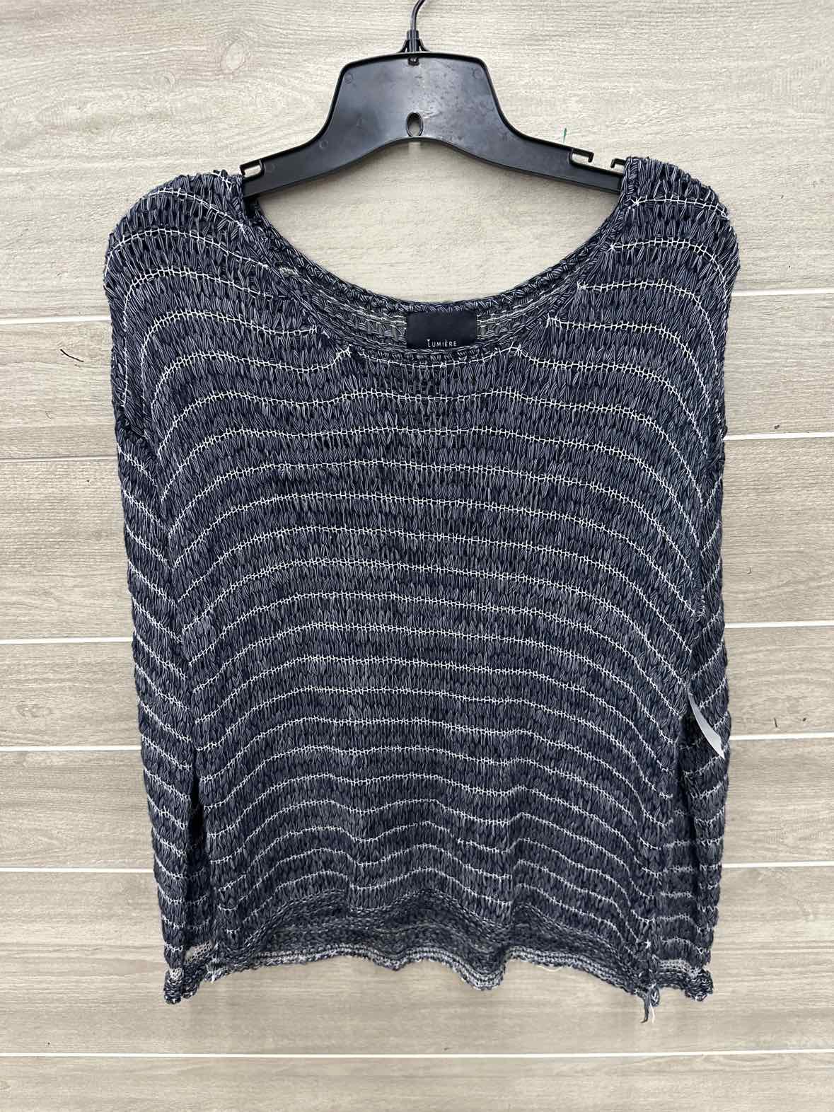 Lumiere Size M Blue Womens Shirt
