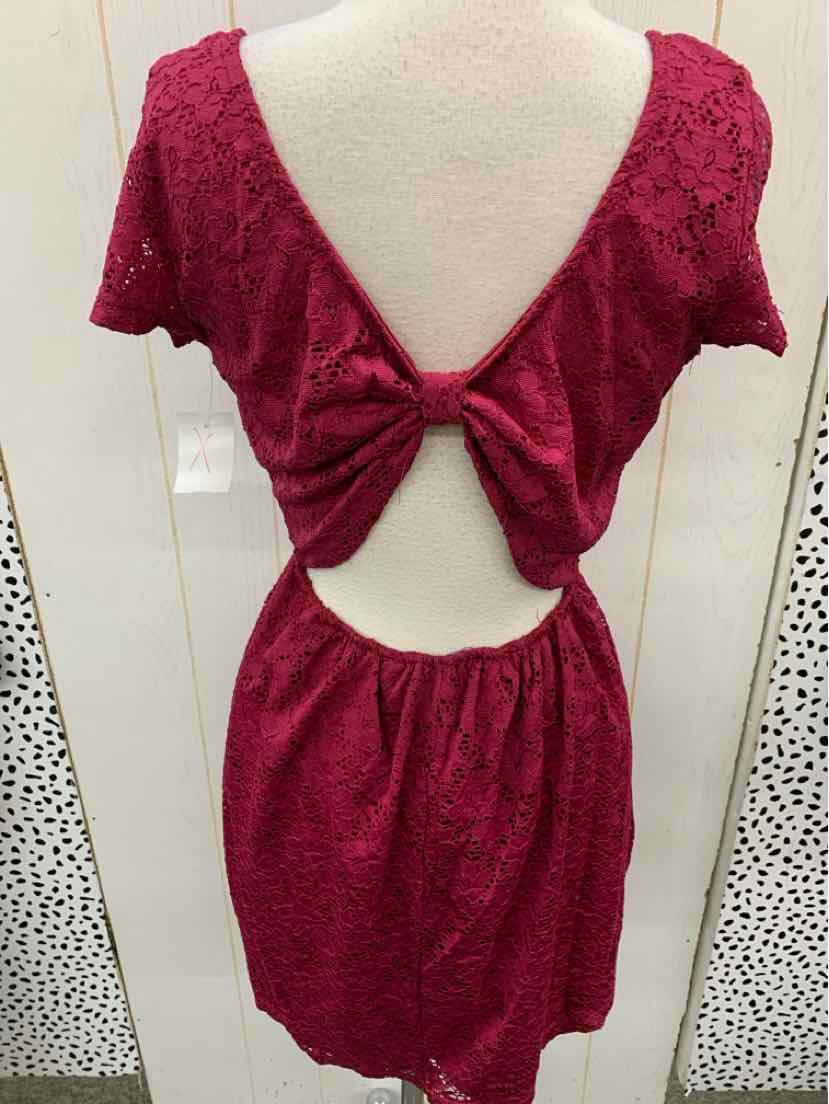 Rue 21 Burgundy Junior Size 10/12 Dress