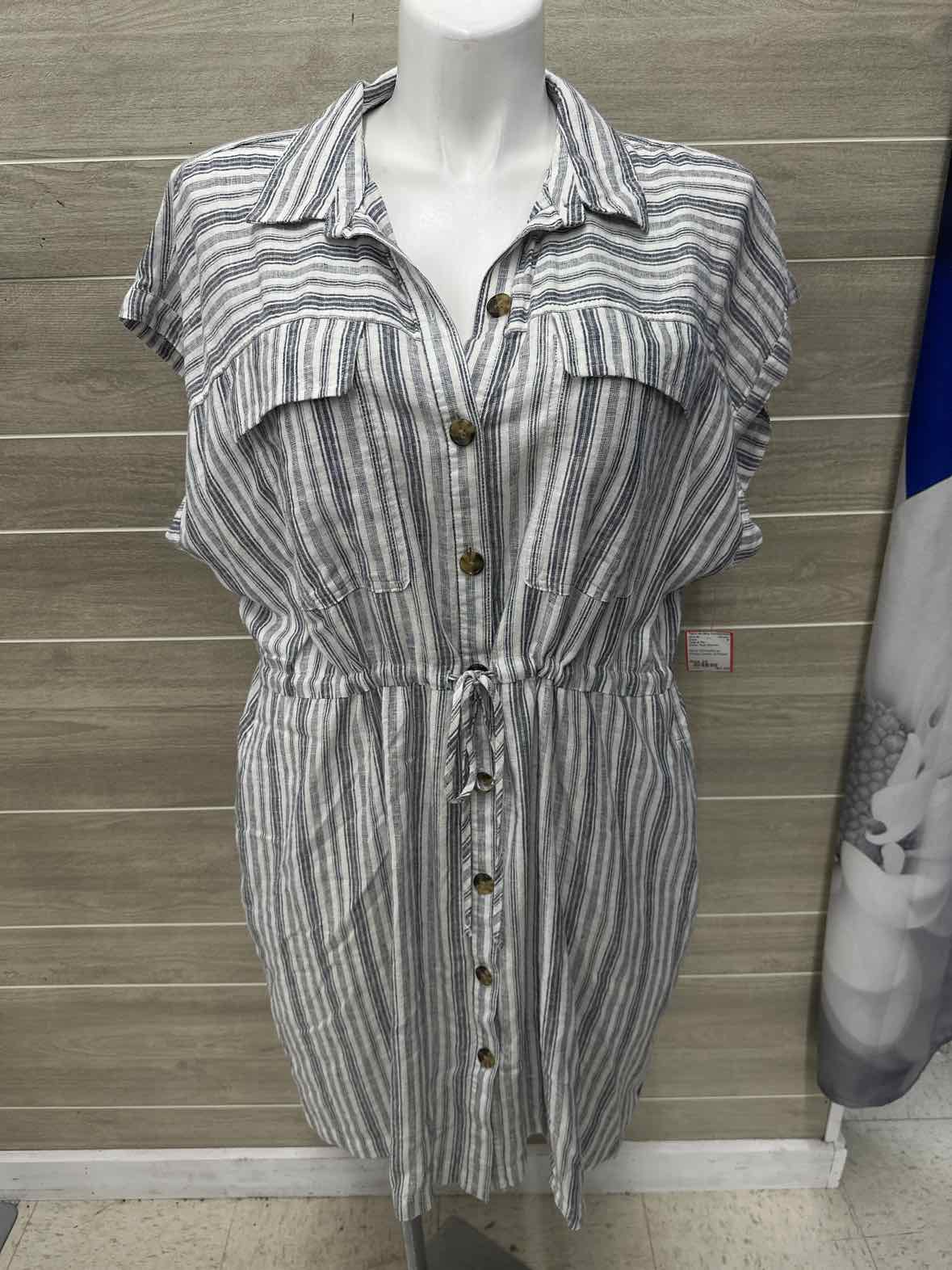 Time & Tru Size 22 White Plus Dress