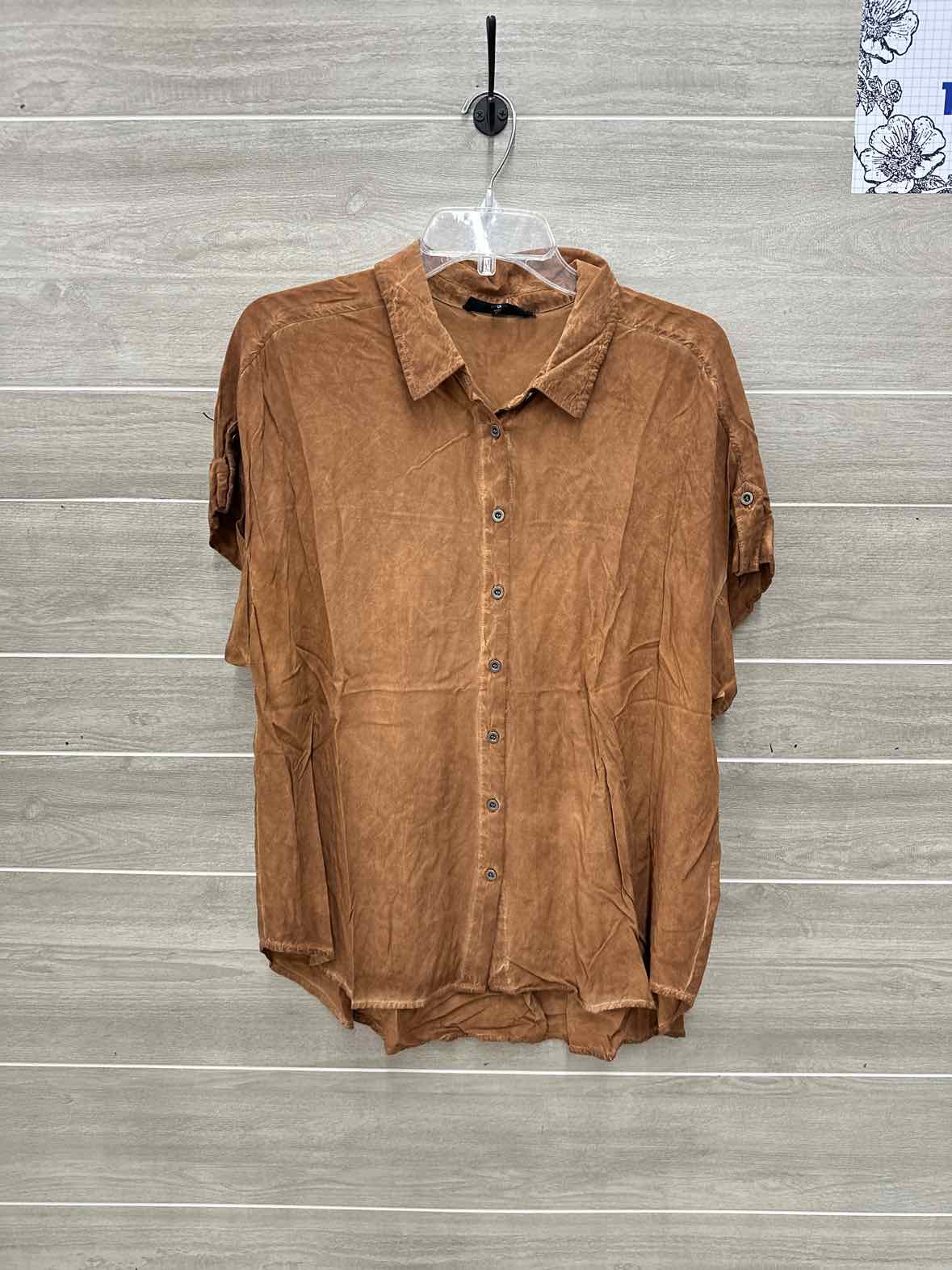 Jane & Delancey Brown Womens Women Size 1X Shirt