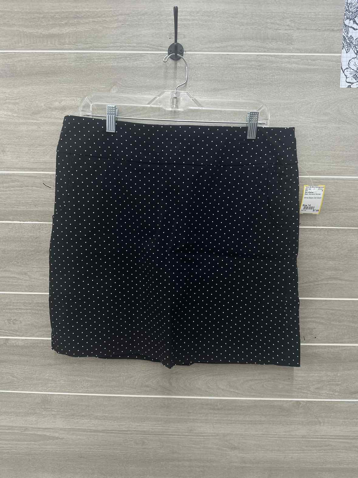 Zac & Rachel Black Womens Women Size 14 Skirt