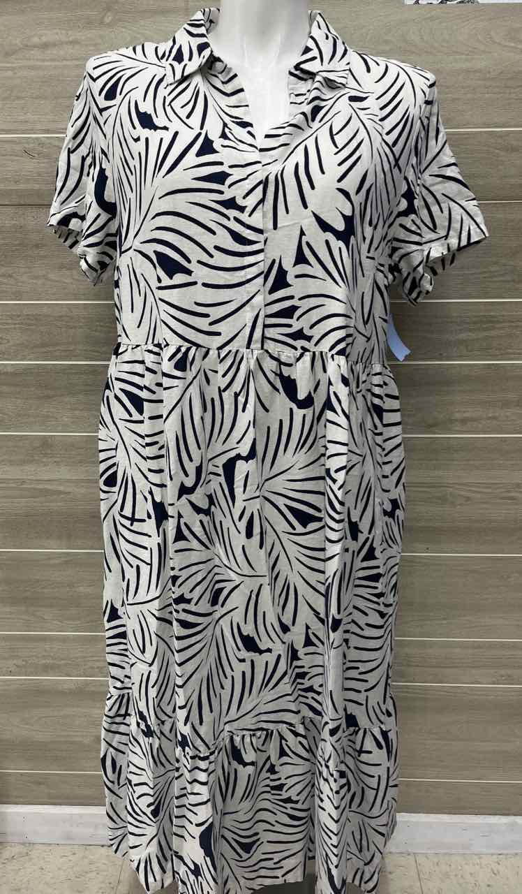 Nicole Miller New York Size 1X White Plus Dress