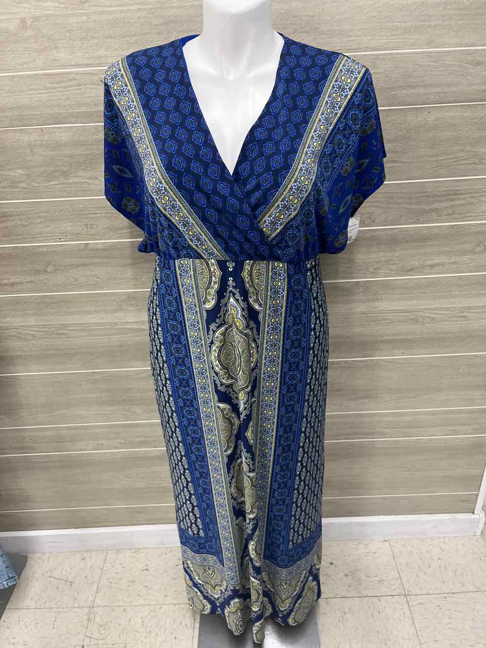 Chico's Size 12/14 Blue Womens Dress