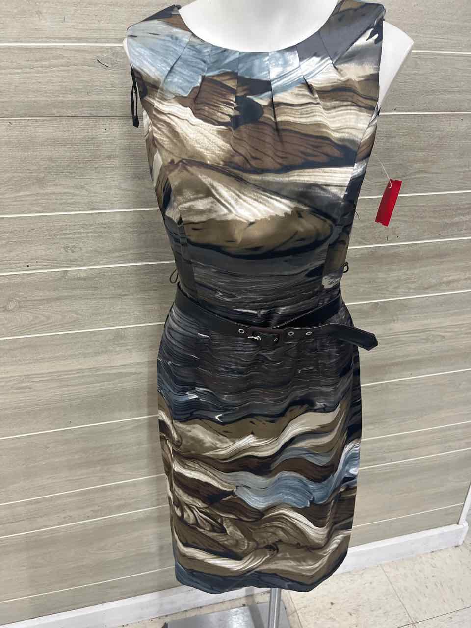 AGB Size 6 Brown Womens Dress