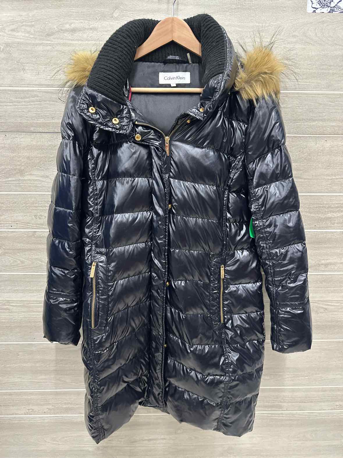 Calvin Klein Size L Black Womens Jacket (Outdoor)