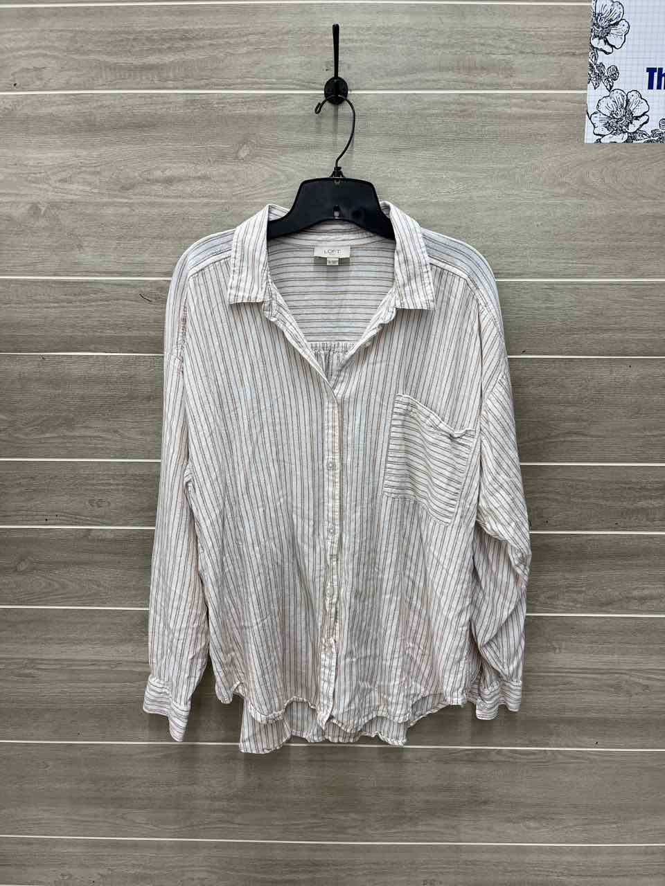 LOFT Size XL Tan Womens Shirt