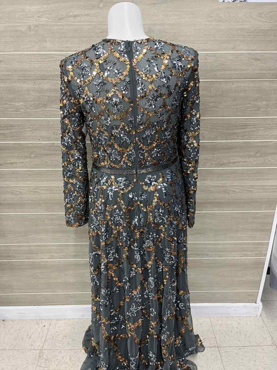 MAC DUGGAL Size 14 Gray Womens Gown/Evening Wear