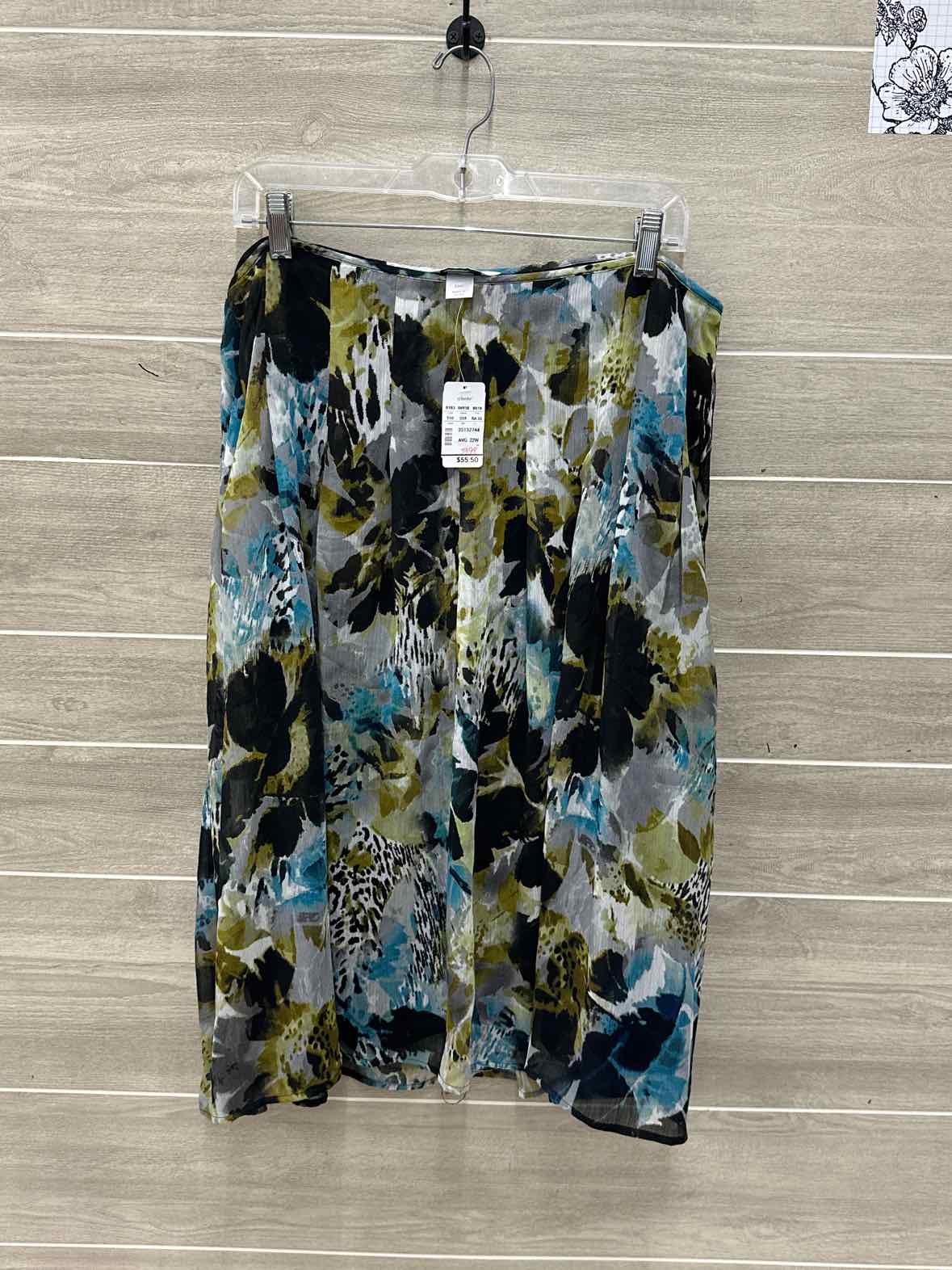 CJ Banks Gray Womens Women Size 22W Skirt