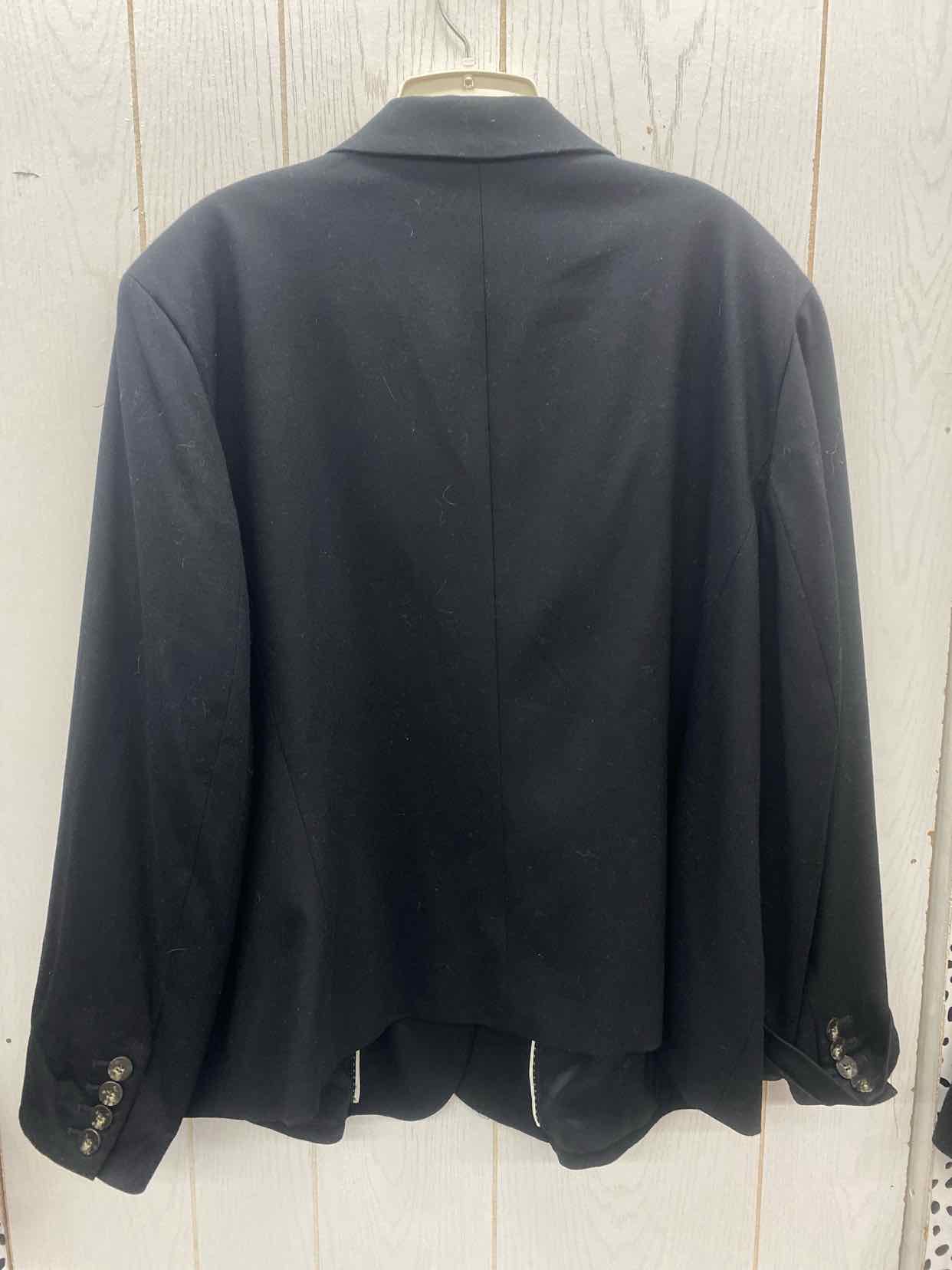 Talbots Black Womens Size 22W Blazer