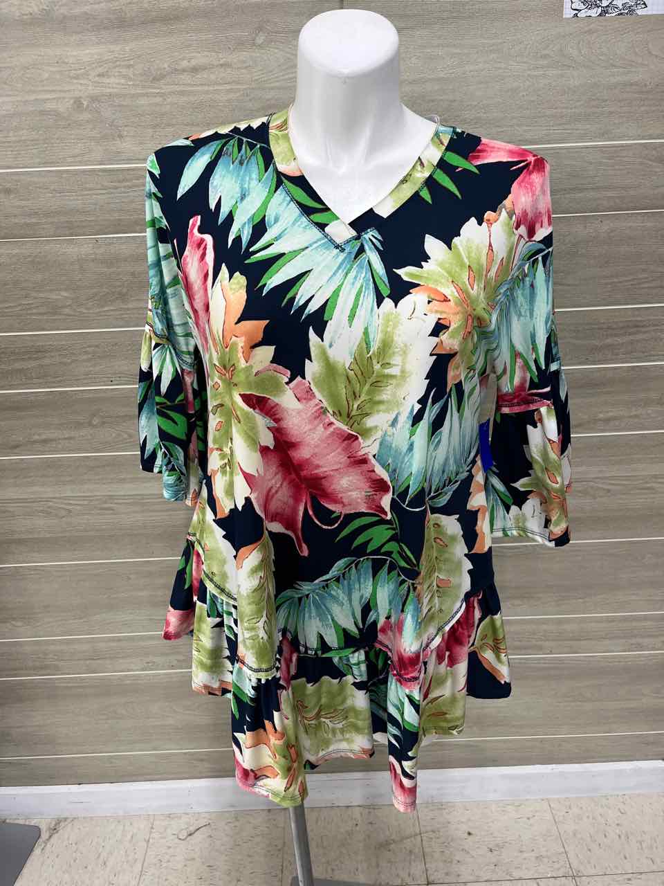 Links Size 2X Blue Plus Dress