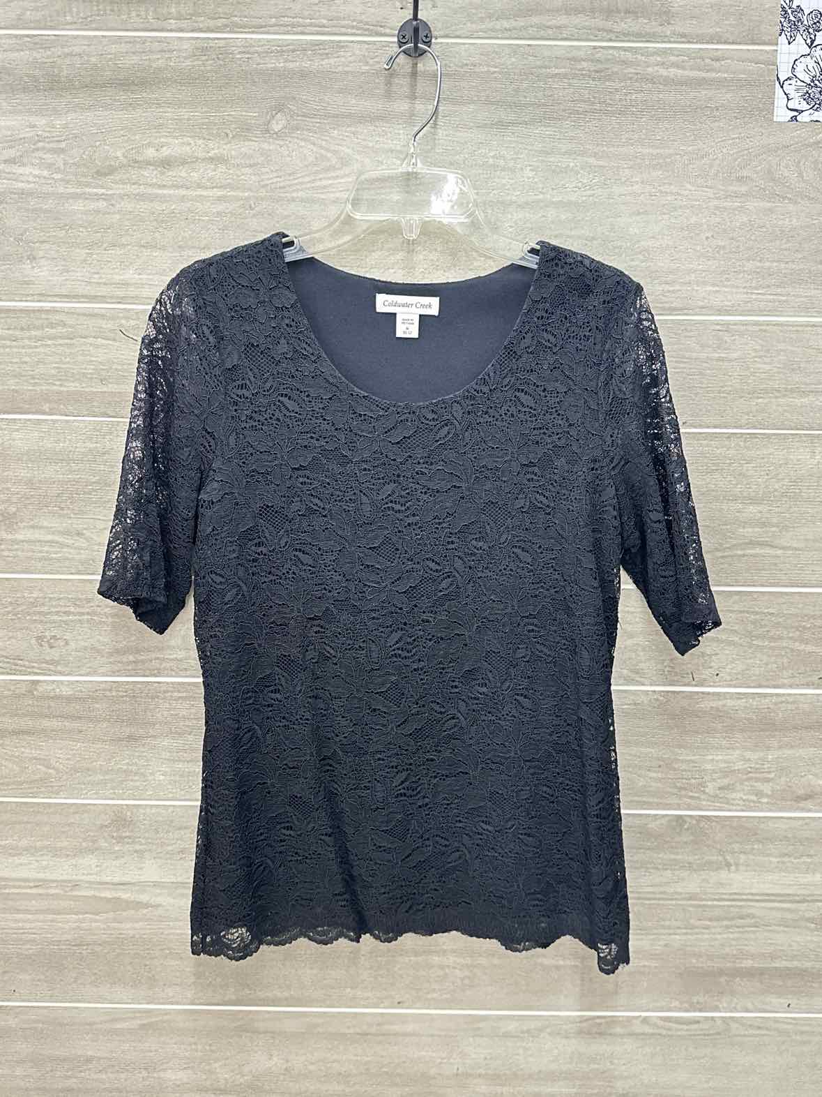 Coldwater Creek Size M Black Womens Shirt
