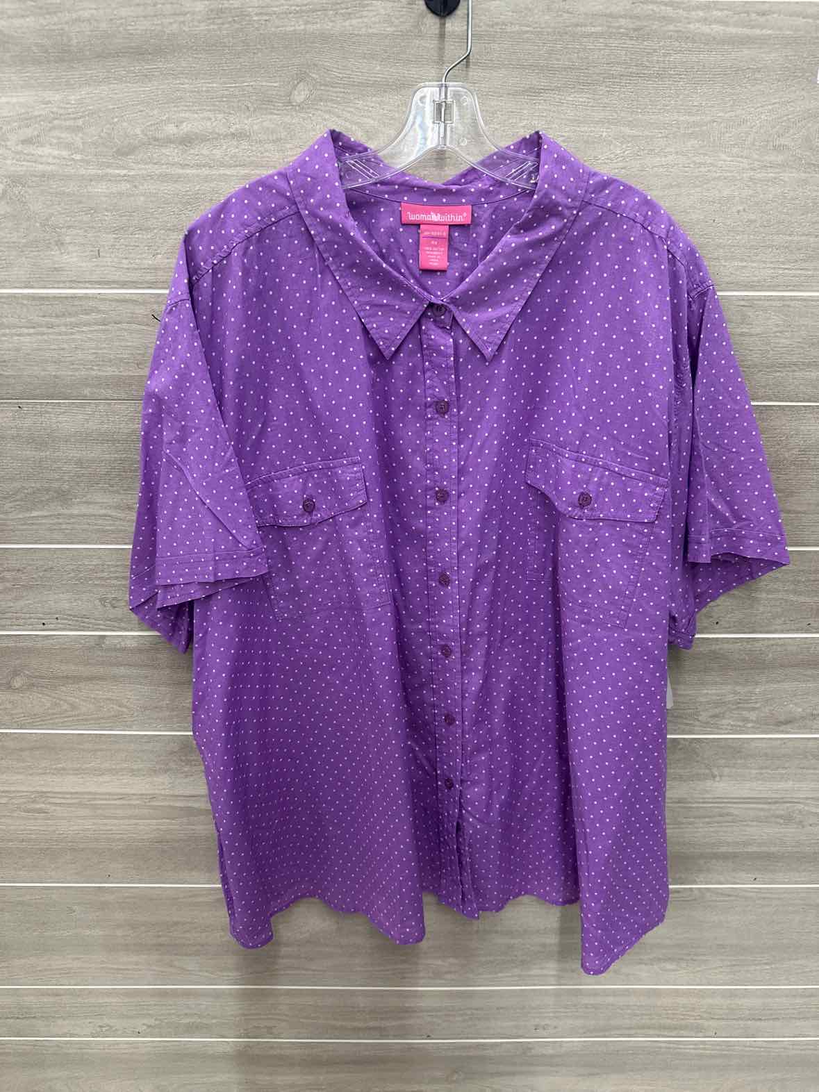 Woman Within Size 4X Purple Plus Shirt