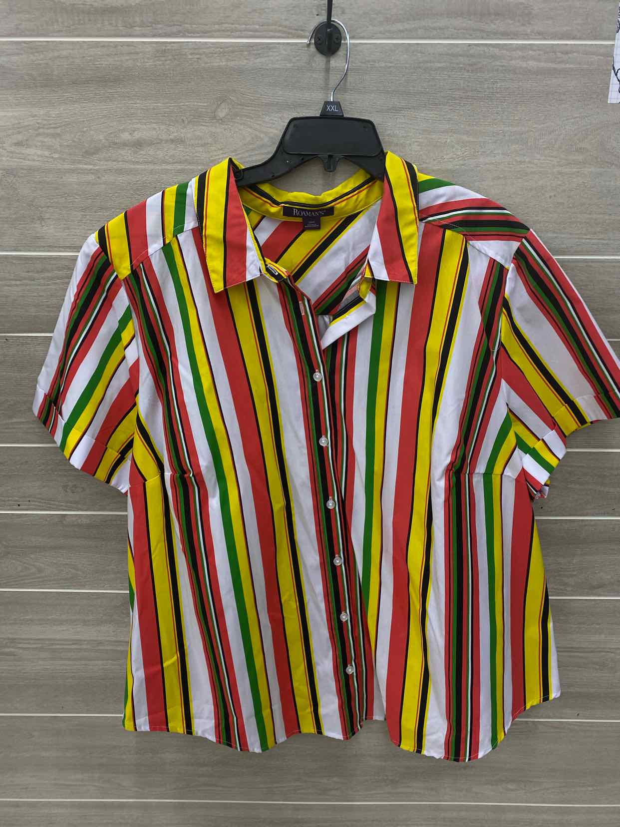 Roamans Multi-Color Womens Size 30W Shirt