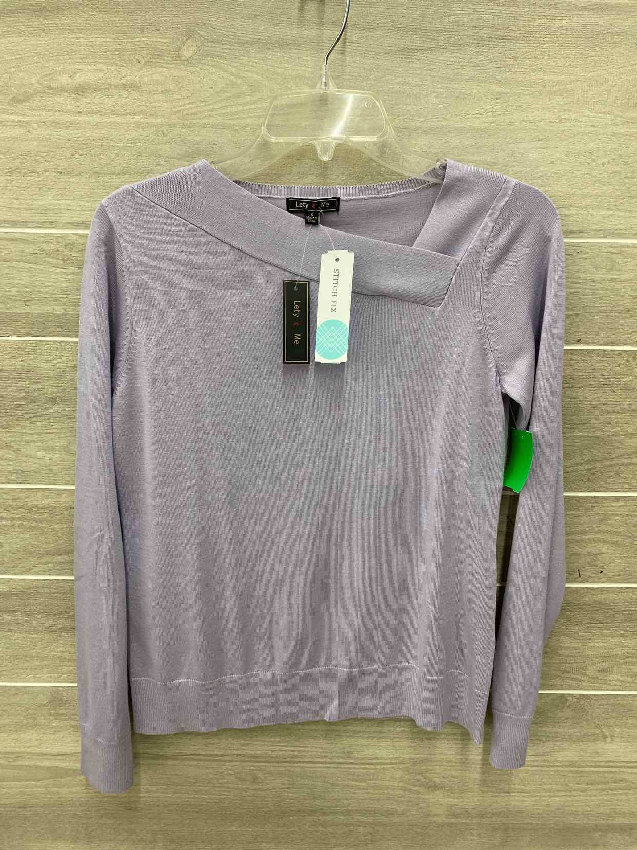 Lety & Me Purple Womens Size Small Sweater