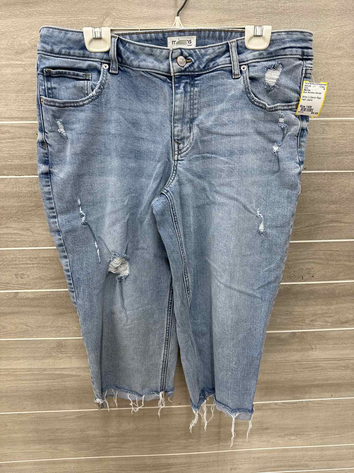 Maurices Blue Womens Women Size 14W Jeans