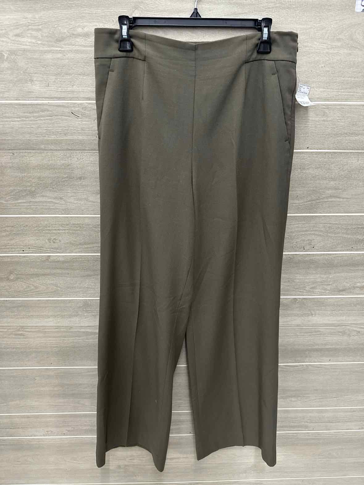 J Lopez Size 10 Long Olive Womens Pants