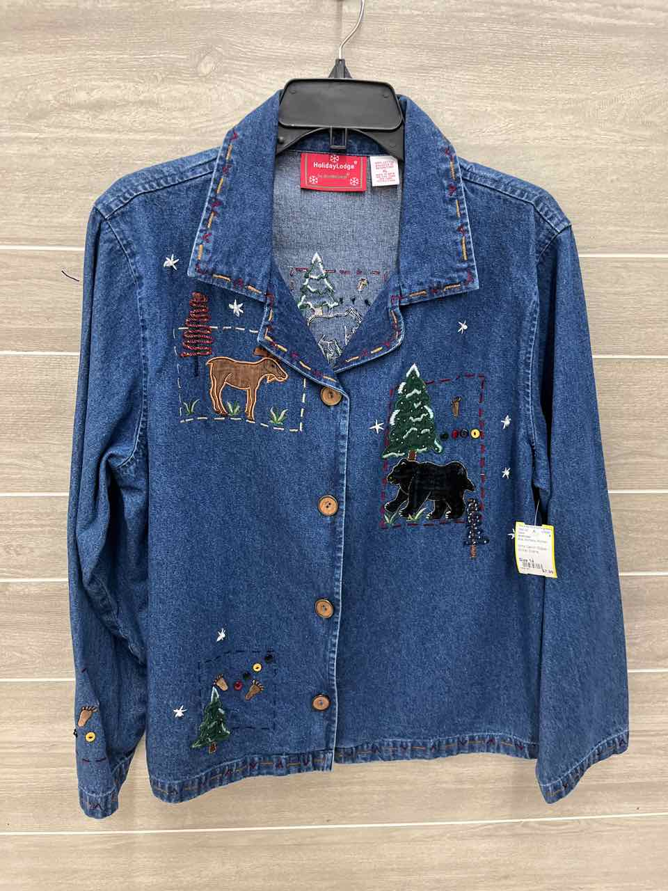 Northcrest Blue Womens Women Size 14 Blazer