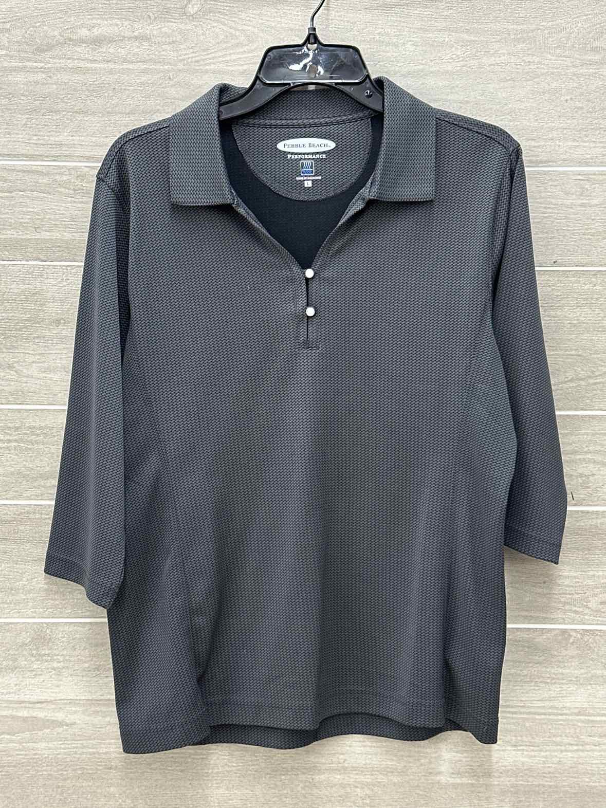Pebble Beach Gray Womens Size L Shirt