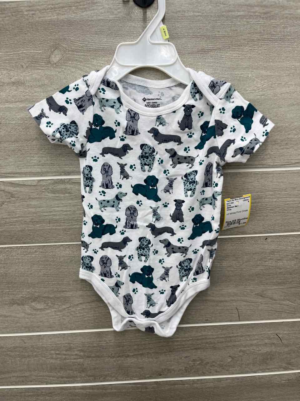 Members Mark Infant 6/9 Months Onsie