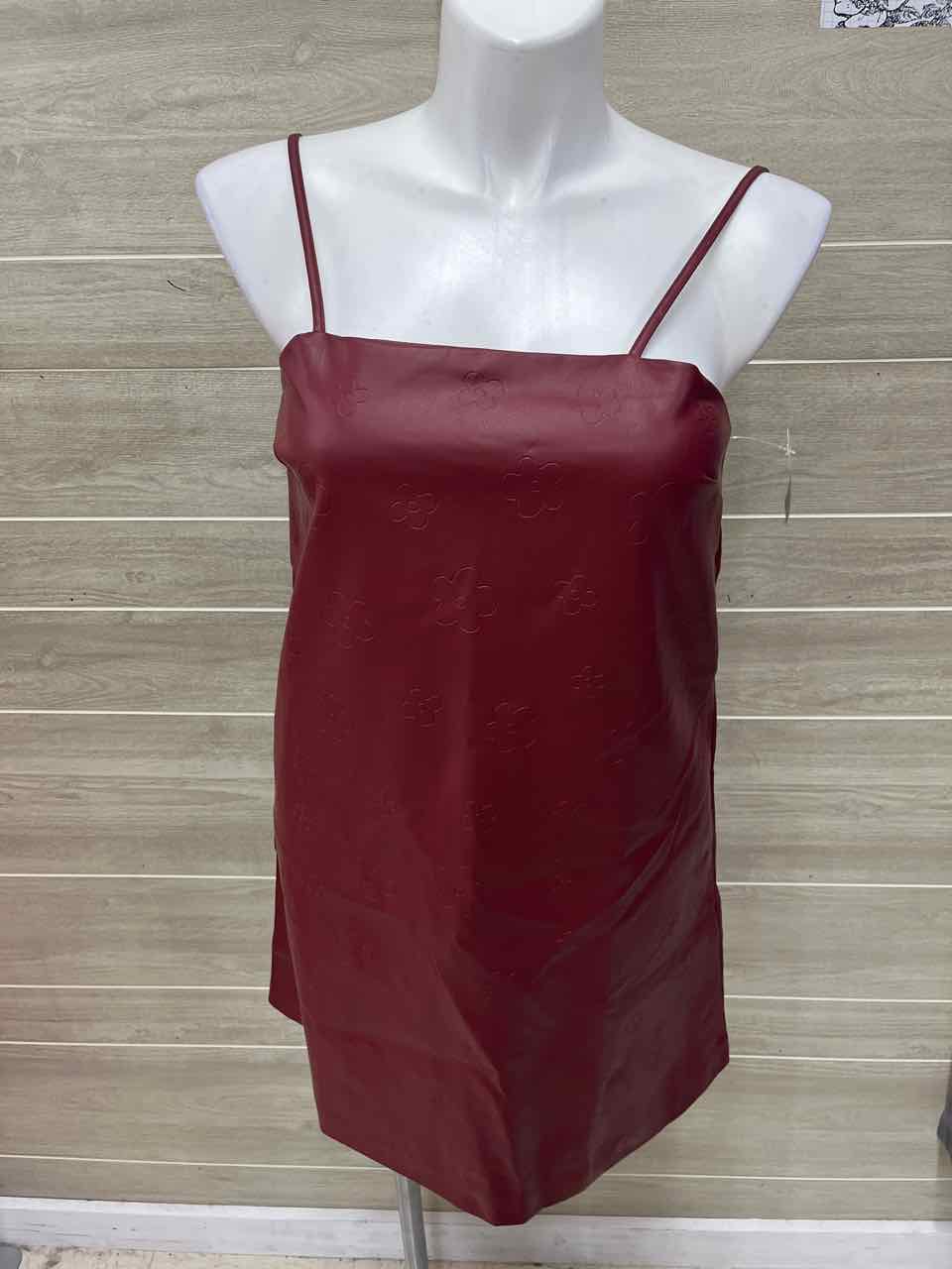 Very J Size 10/12 Burgundy Womens Dress