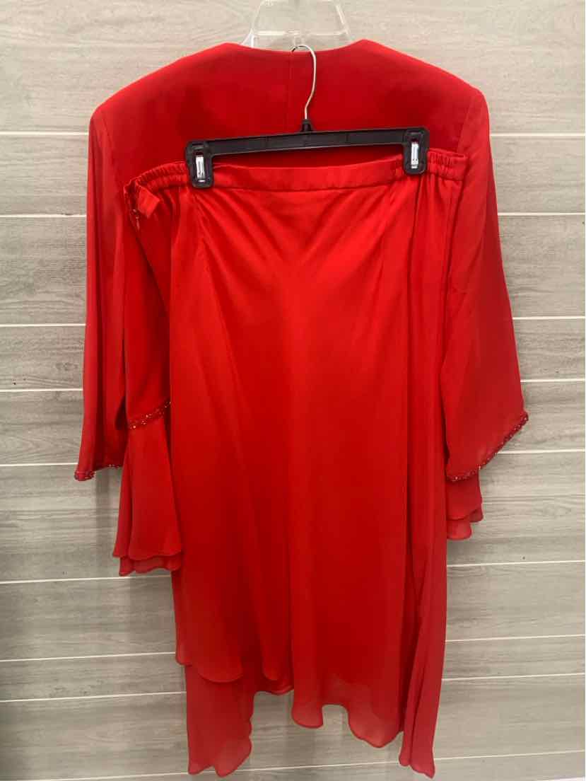 Ashro Red Womens Size 18 Skirt Set