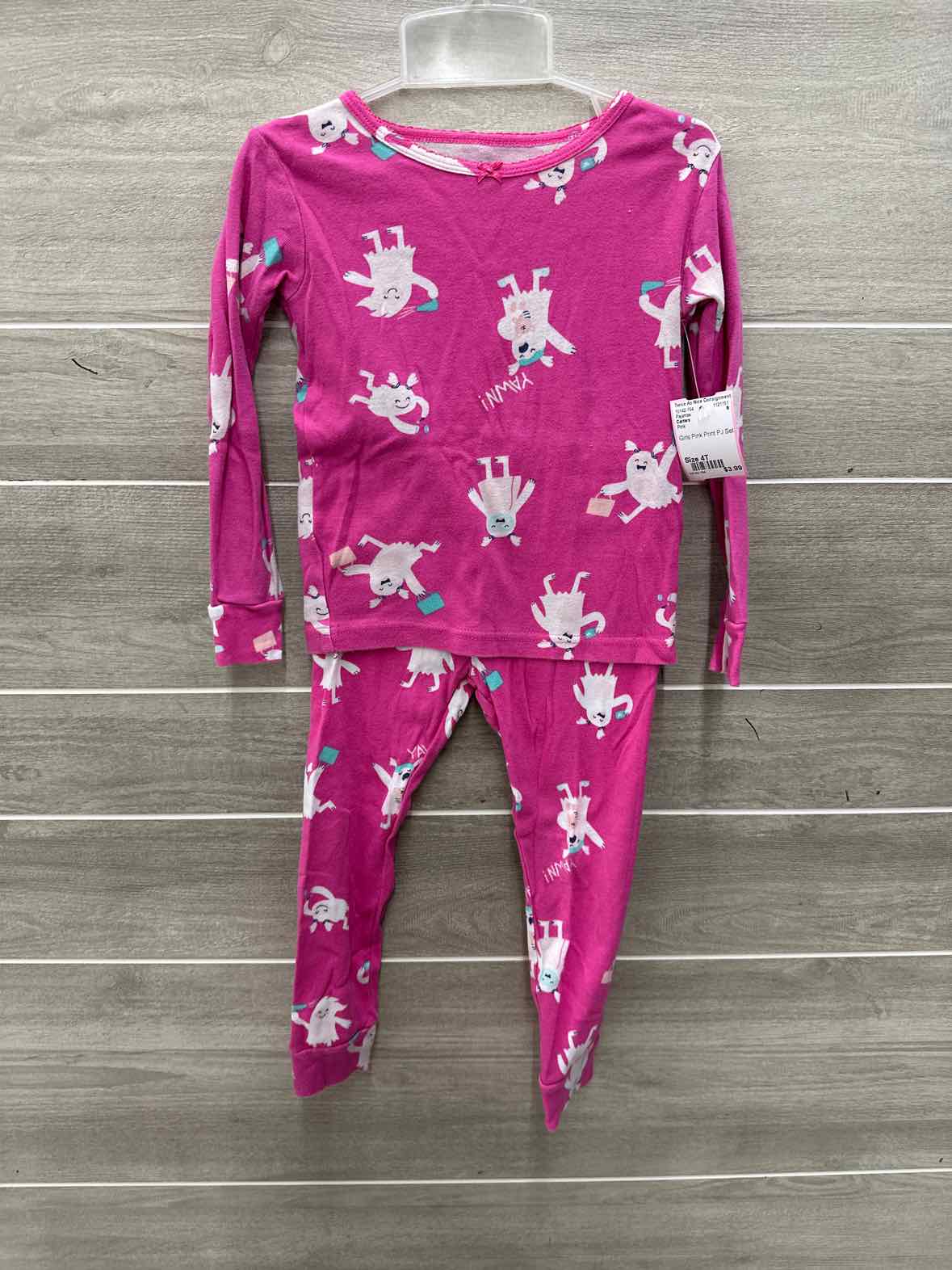 Carters Girls Size 4T Pajamas