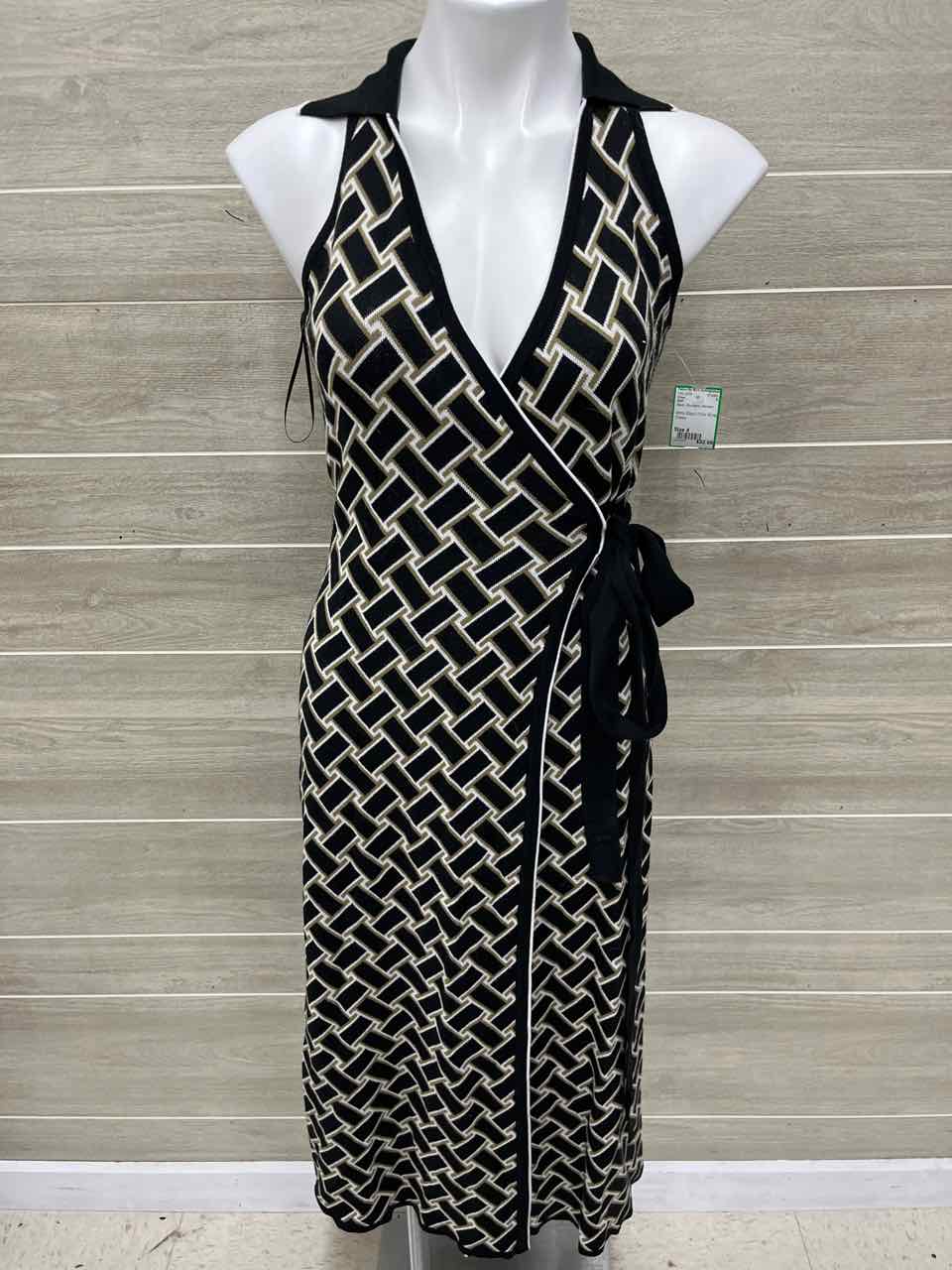 DVF Size 4 Black Womens Dress