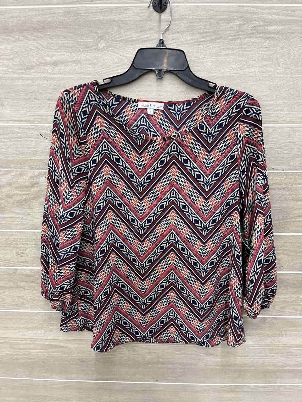 Moa Moa Size S Multi-Color Womens Shirt