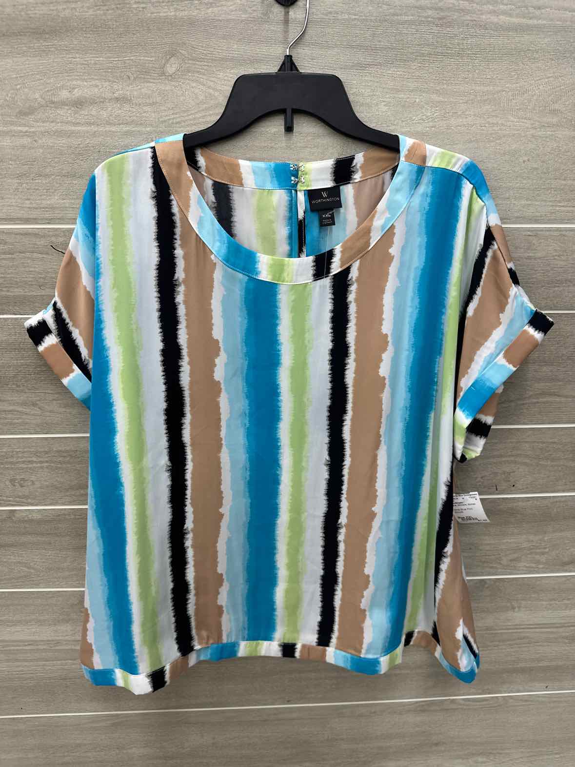 Worthington Blue Womens Women Size XXL Shirt