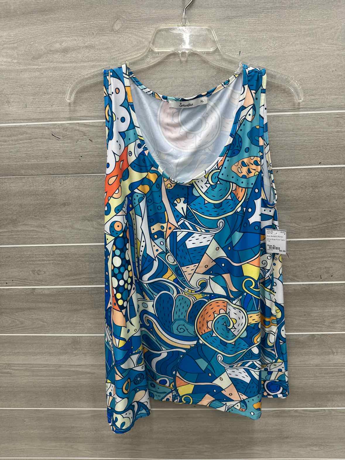 Size XL Blue Womens Tank Top