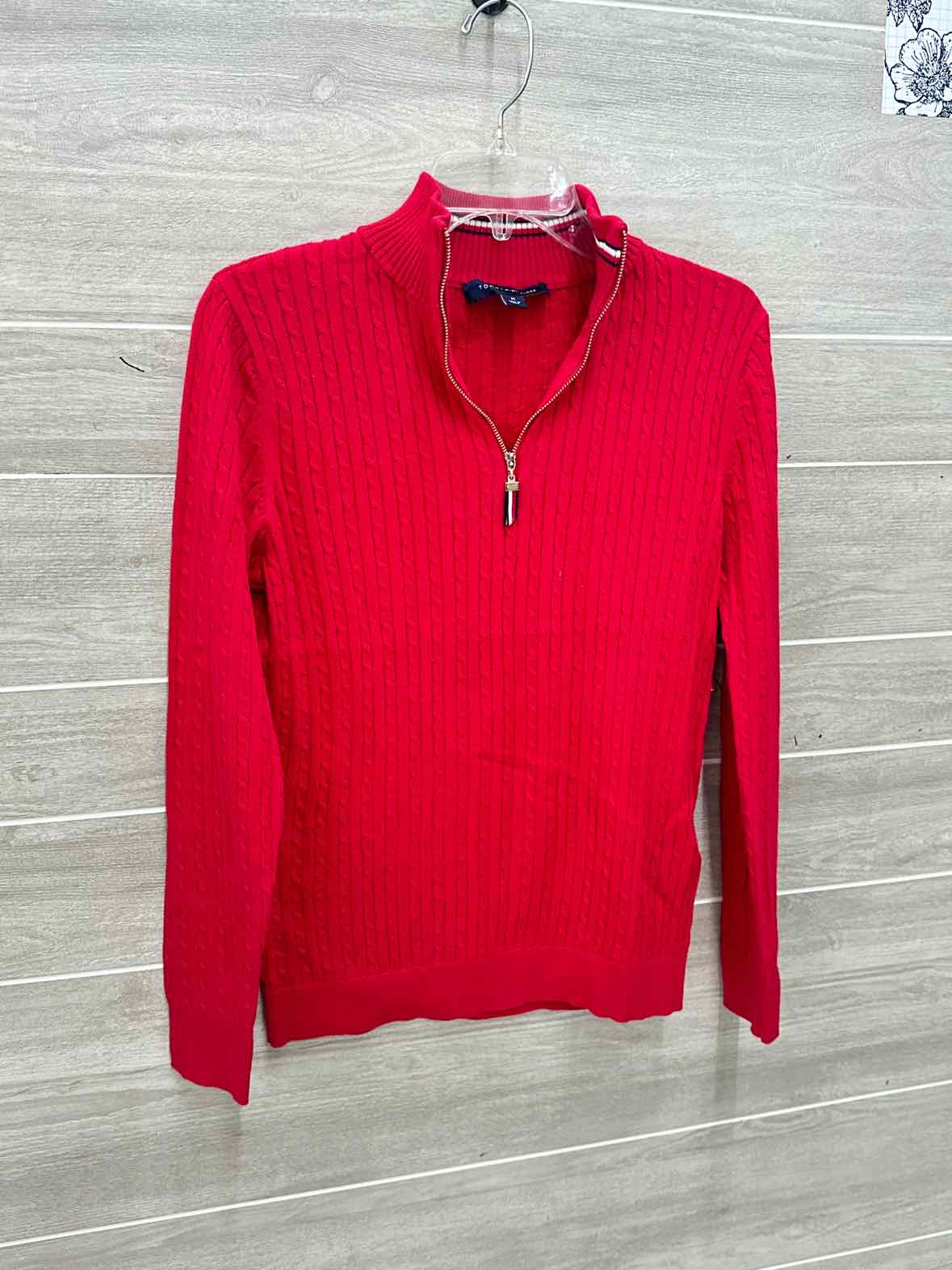 Tommy Hilfiger Red Womens Women Size M Sweater
