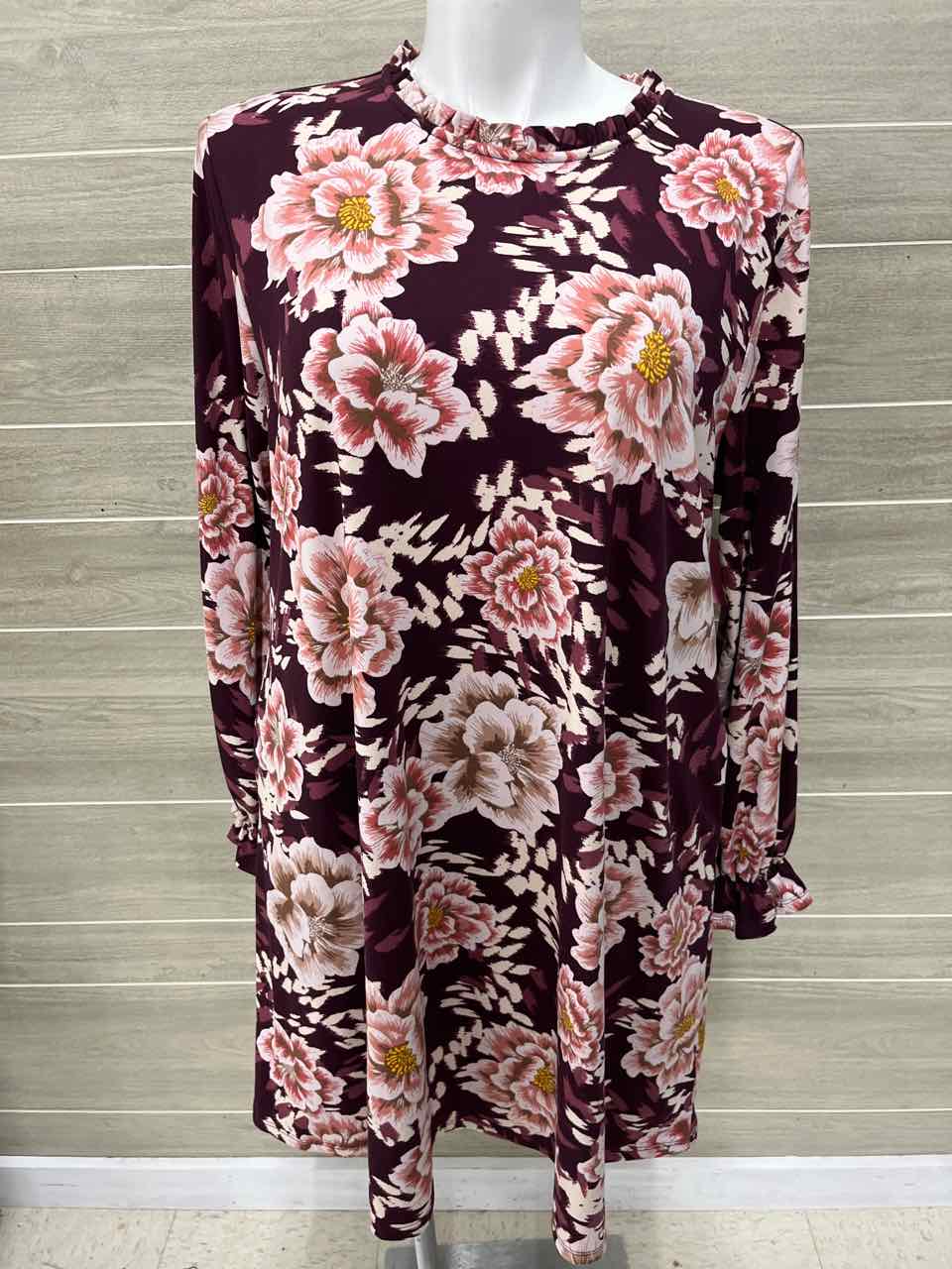 Maurices Size XXL Burgundy Plus Dress