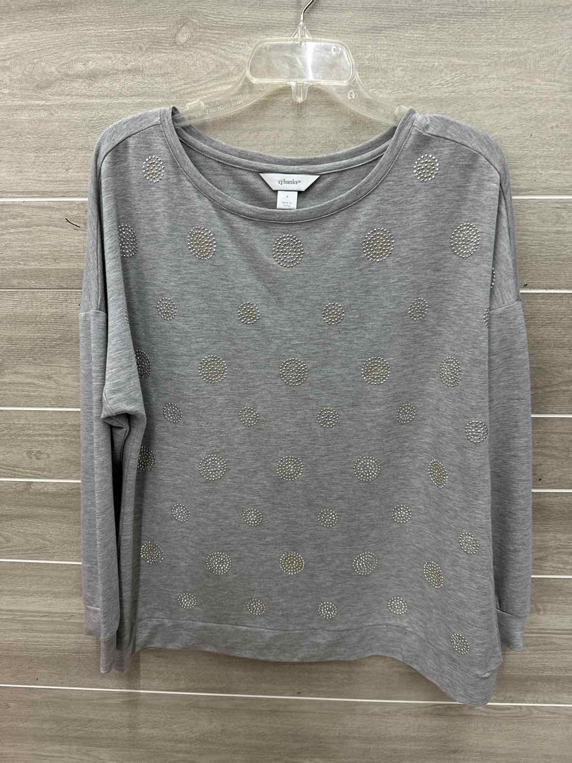 CJ Banks Size 1X Gray Plus Shirt