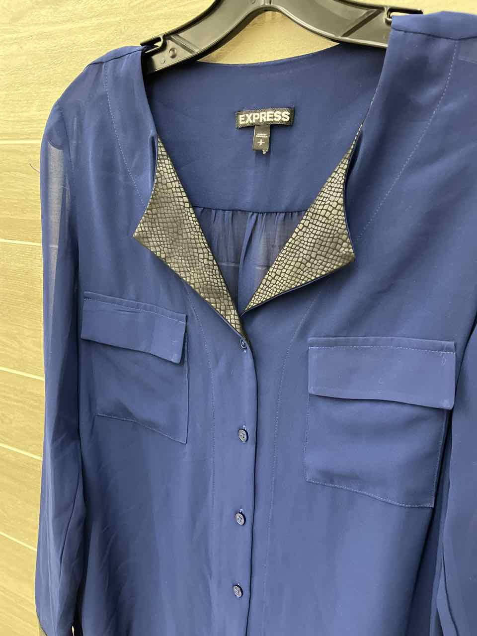 Express Blue Womens Women Size Small Shirt
