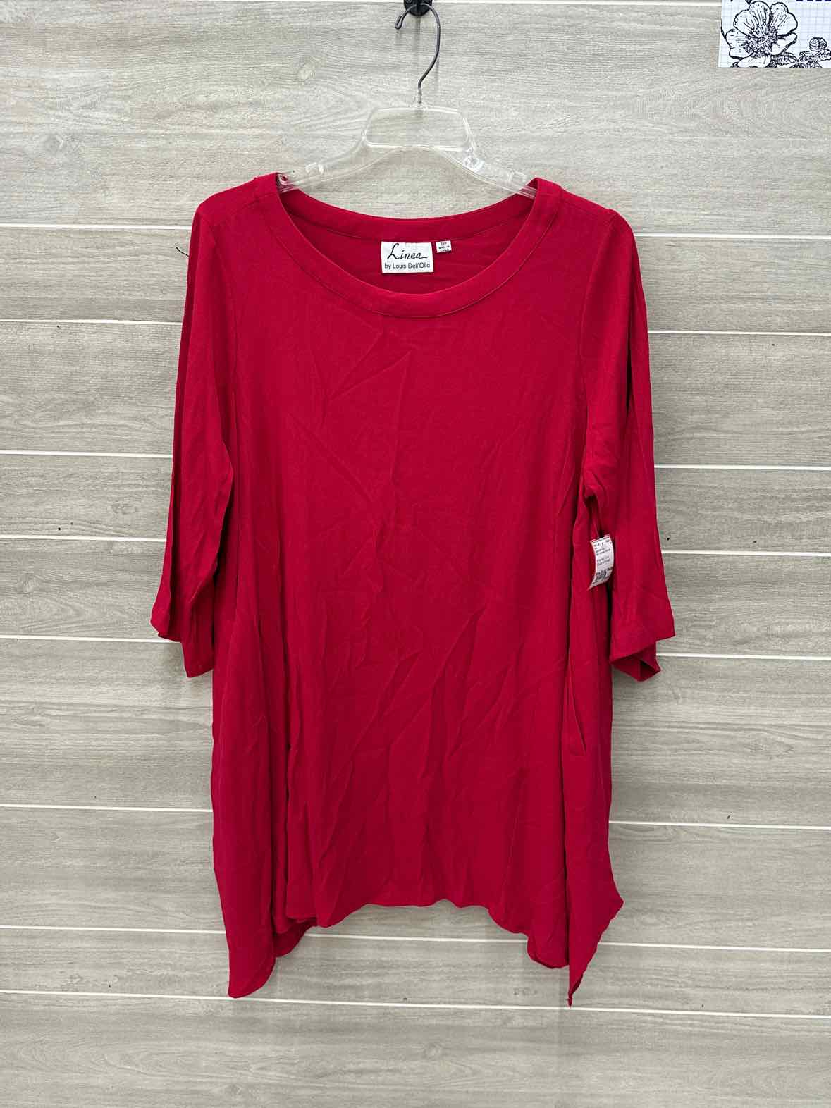 Louis Dell Olio Red Womens Women Size 20/22 Petite Shirt